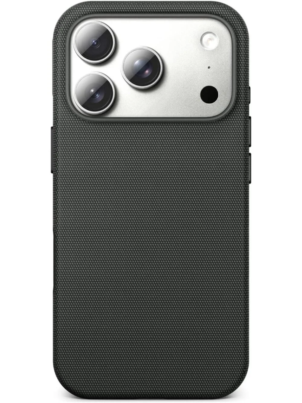 iPhone 18 Pro Black Techwoven Drop Protection Shockproof Skin-Friendly Case